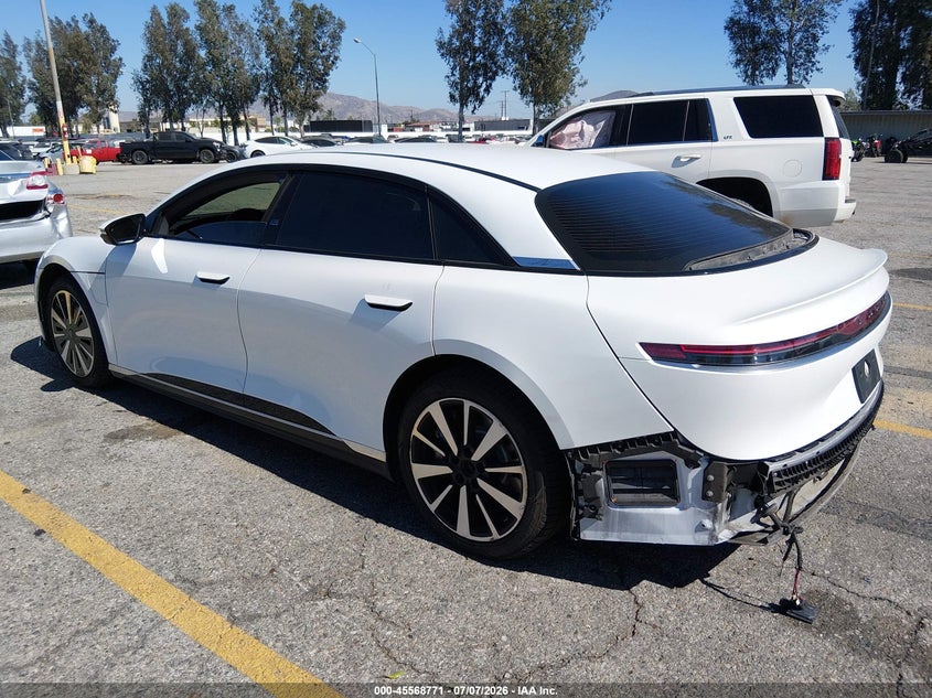 2023 Lucid Air VIN 50EA1TEA4PA005500 IAAI salvage auction — REAR END, Wait Title, sold $13,300 on 2026-09-01 (photo 3)