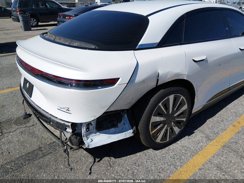 2023 Lucid Air VIN 50EA1TEA4PA005500 IAAI salvage auction — REAR END, Wait Title, sold $13,300 on 2026-09-01 (photo 6)