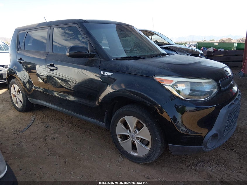 2015 Kia Soul VIN KNDJN2A22F7786479 IAAI salvage auction — NORMAL WEAR, Clear-Dealer Only (Arizona), sold $400 on 2026-07-28 (photo 1)