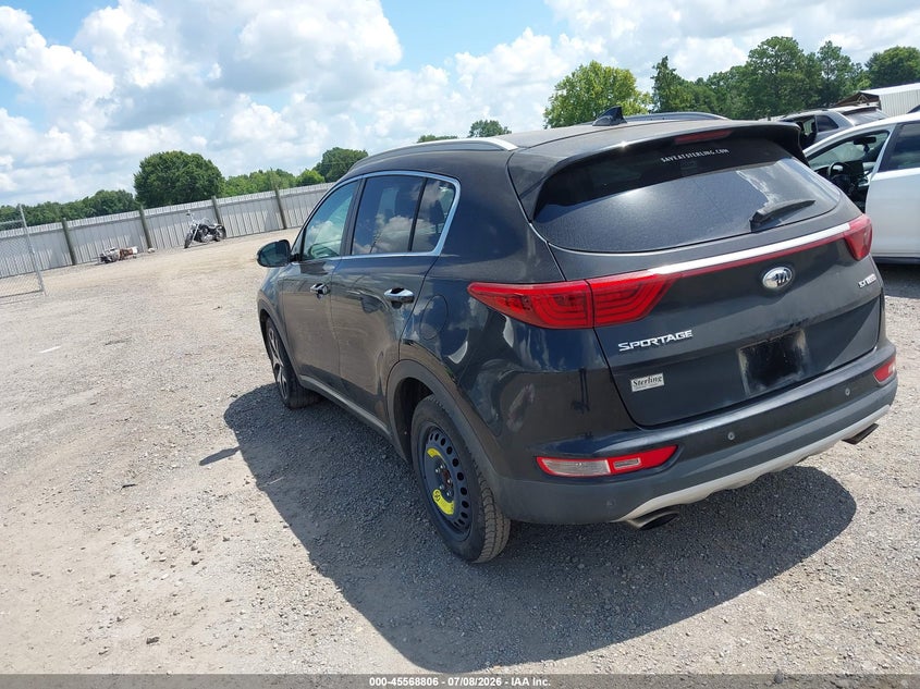 2017 Kia Sportage VIN KNDPR3A60H7222985 IAAI salvage auction — UNKNOWN, Clear (Louisiana), sold $2,650 on 2026-07-11 (photo 3)