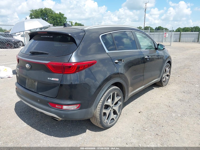 2017 Kia Sportage VIN KNDPR3A60H7222985 IAAI salvage auction — UNKNOWN, Clear (Louisiana), sold $2,650 on 2026-07-11 (photo 4)