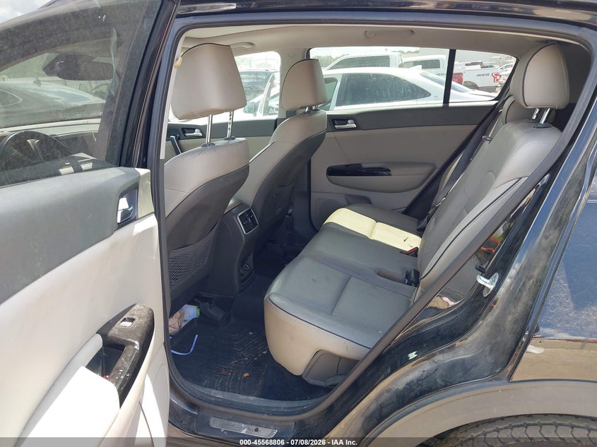 2017 Kia Sportage VIN KNDPR3A60H7222985 IAAI salvage auction — UNKNOWN, Clear (Louisiana), sold $2,650 on 2026-07-11 (photo 8)