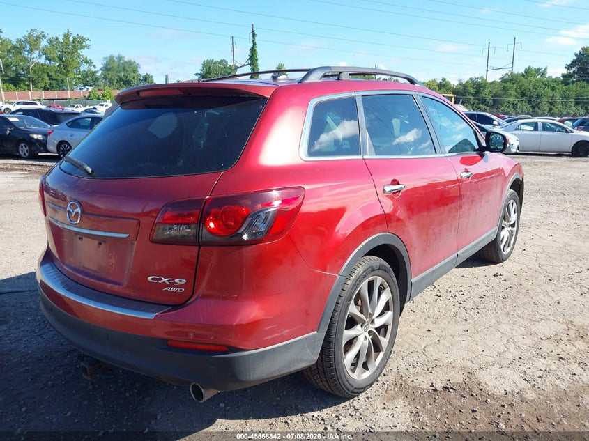 2015 Mazda Cx-9 VIN JM3TB3DV0F0461701 IAAI salvage auction — NORMAL WEAR, Clear (Pennsylvania), sold $1,025 on 2026-07-17 (photo 4)