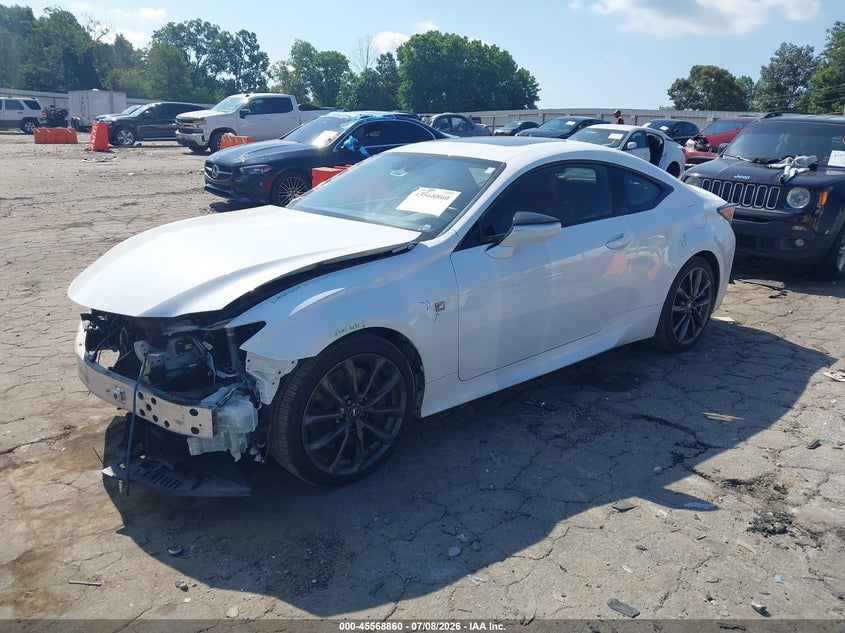 2019 Lexus Rc VIN JTHHZ5BC2K5020753 IAAI salvage auction — RIGHT FRONT, Salvage Title, sold $8,050 on 2026-09-09 (photo 2)