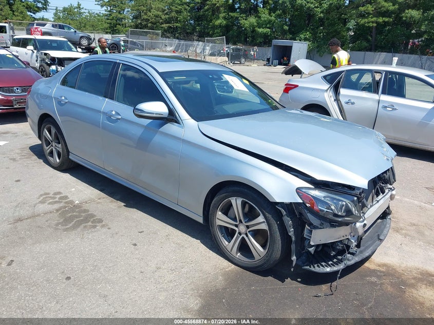 2017 Mercedes-benz E-klasse VIN WDDZF4KB7HA084096 IAAI salvage auction — FRONT END, Mv-907A (New York), sold $1,050 on 2026-07-28 (photo 1)