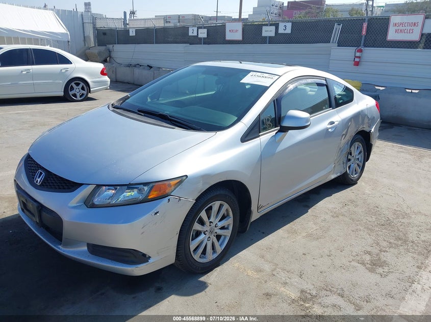 2012 Honda Civic VIN 2HGFG3B88CH536366 IAAI salvage auction — SIDE, Salvage (California), sold $1,650 on 2026-07-31 (photo 2)