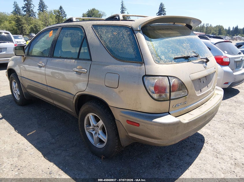 2001 Lexus Rx 300 VIN JTJHF10U810220480 IAAI salvage auction — NORMAL WEAR, Clear (Washington), sold $675 on 2026-07-15 (photo 3)