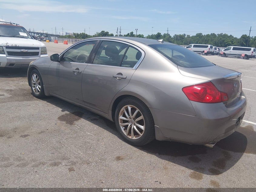 2009 Infiniti G37 VIN JNKCV61E09M308253 IAAI salvage auction — NORMAL WEAR, Clear (Louisiana), sold $1,500 on 2026-07-20 (photo 3)