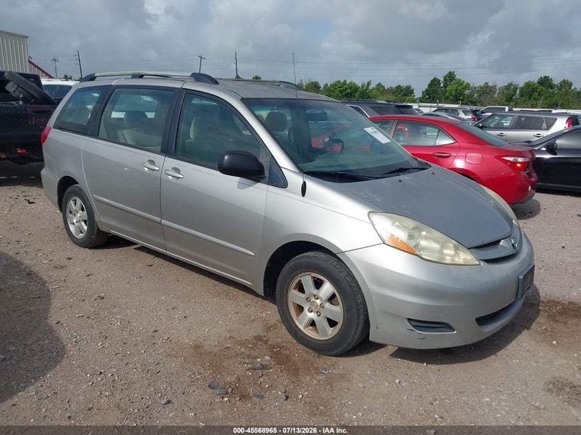 2006 Toyota Sienna VIN 5TDZA23C76S551182 IAAI salvage auction — NORMAL WEAR, Original (Texas), sold $1,100 on 2026-07-16 (photo 1)