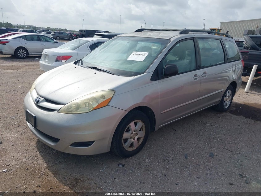 2006 Toyota Sienna VIN 5TDZA23C76S551182 IAAI salvage auction — NORMAL WEAR, Original (Texas), sold $1,100 on 2026-07-16 (photo 2)