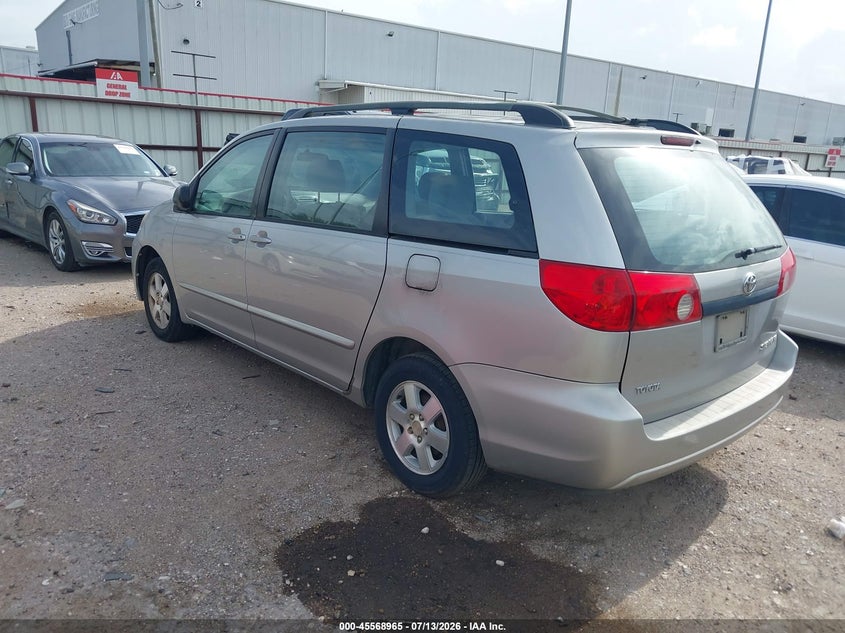 2006 Toyota Sienna VIN 5TDZA23C76S551182 IAAI salvage auction — NORMAL WEAR, Original (Texas), sold $1,100 on 2026-07-16 (photo 3)