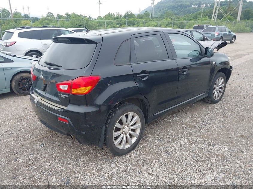 2011 Mitsubishi Outlander VIN JA4AR4AU1BZ015473 IAAI salvage auction — FRONT END, Salvage (Pennsylvania), sold $425 on 2026-07-21 (photo 4)