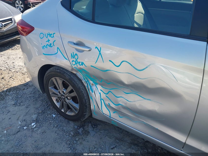 2018 Hyundai Elantra VIN 5NPD84LF0JH275275 IAAI salvage auction — UNKNOWN, Salvage (South Carolina), sold $2,100 on 2026-07-26 (photo 6)