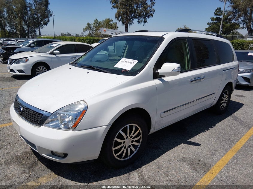 2012 Kia SEDONA VIN KNDMH4C76C6488432 IAAI salvage auction — RIGHT FRONT, Salvage Title, sold $125 on 2026-07-21 (photo 2)