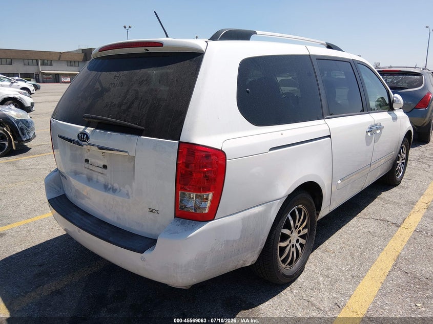 2012 Kia SEDONA VIN KNDMH4C76C6488432 IAAI salvage auction — RIGHT FRONT, Salvage Title, sold $125 on 2026-07-21 (photo 4)