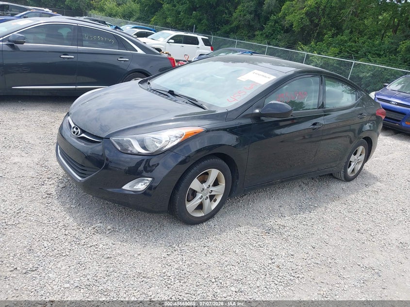 2013 Hyundai Elantra VIN KMHDH4AE1DU915817 IAAI salvage auction — REAR END, Original (Ohio), sold $225 on 2026-07-21 (photo 2)