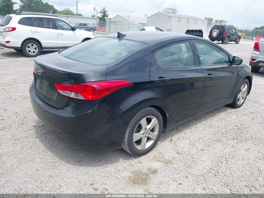 2013 Hyundai Elantra VIN KMHDH4AE1DU915817 IAAI salvage auction — REAR END, Original (Ohio), sold $225 on 2026-07-21 (photo 4)