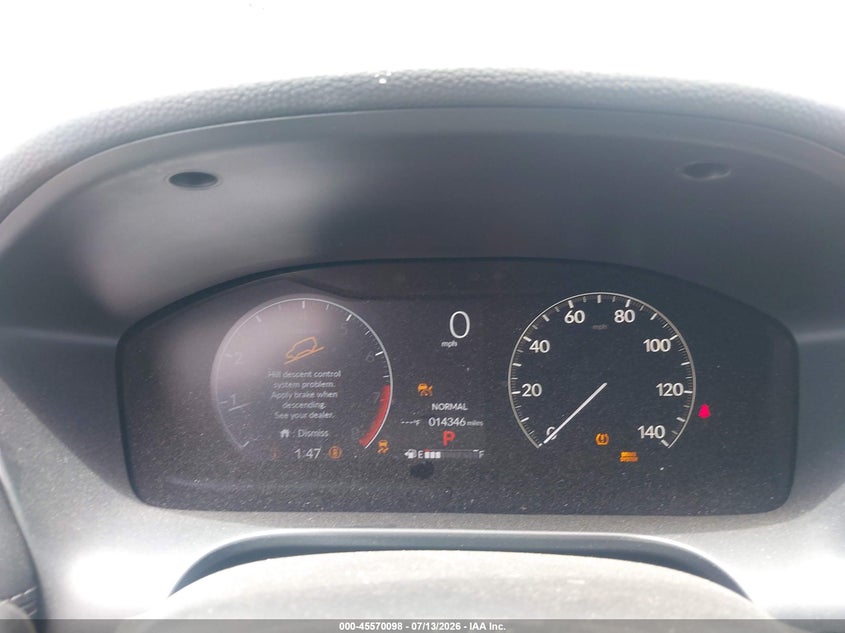 2026 Honda Hr-v VIN 3CZRZ2H78TM725061 IAAI salvage auction — FRONT END, Salvage (California), sold $9,400 on 2026-07-28 (photo 7)