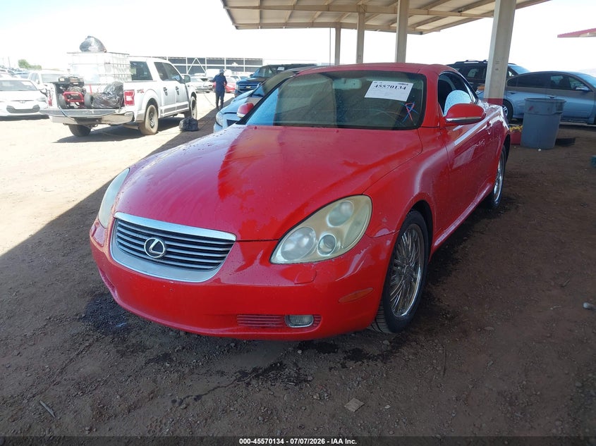 2005 Lexus Sc 430 VIN JTHFN48Y150070044 IAAI salvage auction — NORMAL WEAR, Clear (Arizona), sold $2,150 on 2026-07-28 (photo 2)