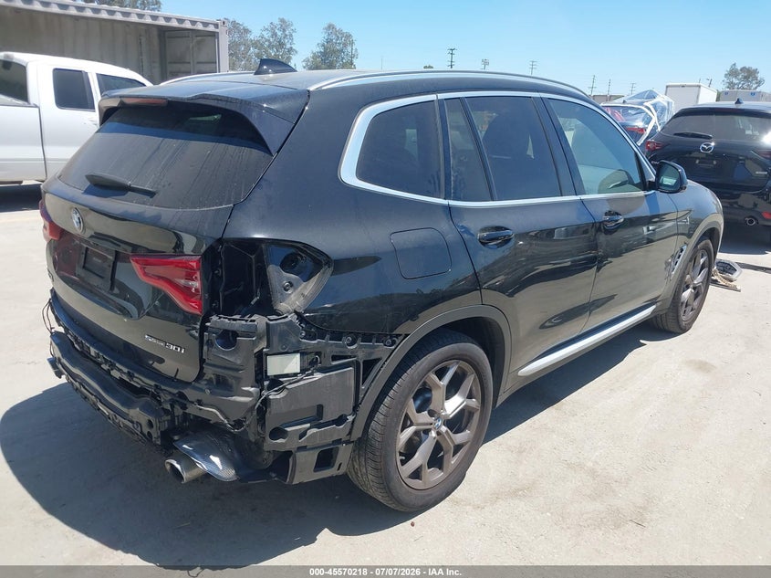 2021 BMW X3 VIN 5UXTY3C0XM9G42313 IAAI salvage auction — REAR END, Salvage Title, sold $25 on 2026-07-29 (photo 4)