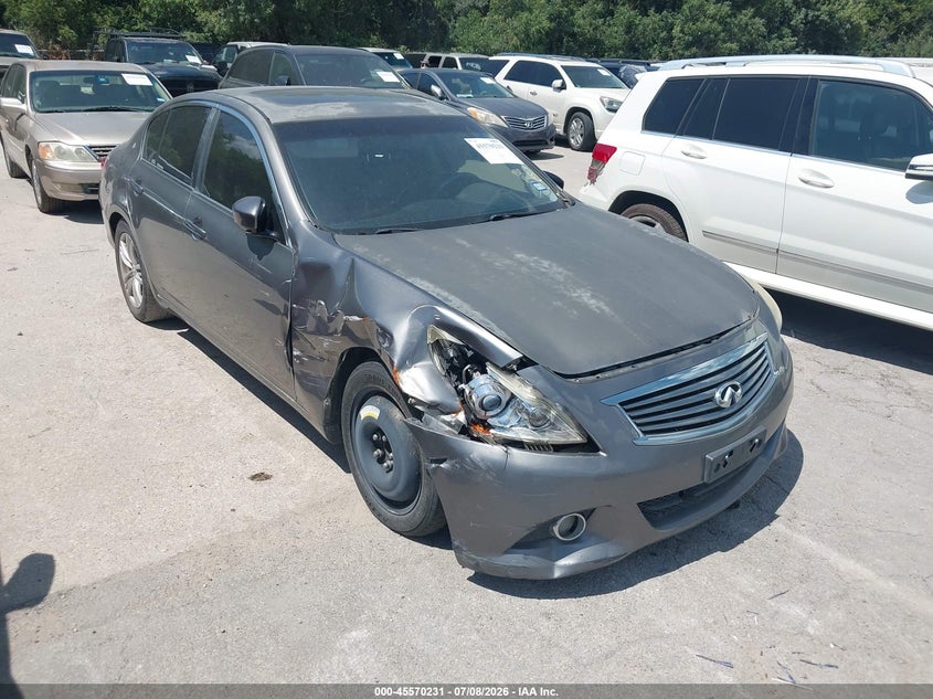 2013 Infiniti G VIN JN1CV6AP3DM713974 IAAI salvage auction — REPOSSESSION, Original (Texas), sold $275 on 2026-07-20 (photo 1)