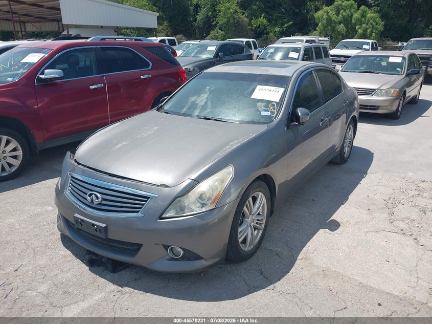 2013 Infiniti G VIN JN1CV6AP3DM713974 IAAI salvage auction — REPOSSESSION, Original (Texas), sold $275 on 2026-07-20 (photo 2)