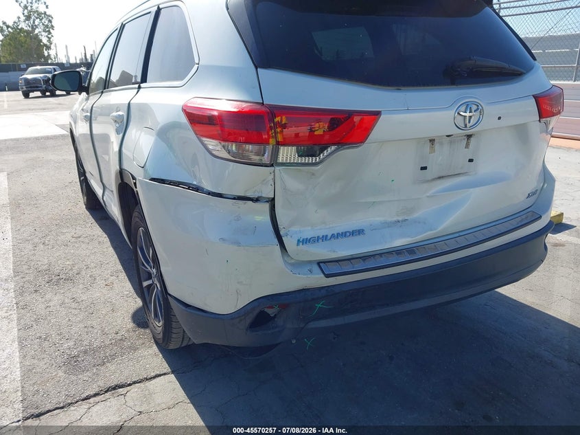 2017 Toyota Highlander VIN 5TDKZRFH5HS518873 IAAI salvage auction — REAR END, Salvage (California), sold $10,600 on 2026-07-29 (photo 6)