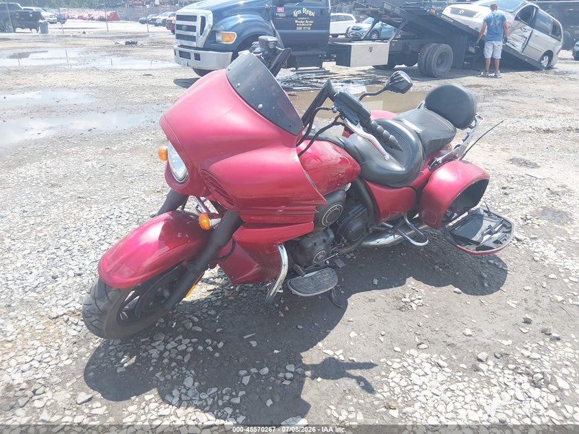 2011 Kawasaki Vn1700 VIN JKBVNRJ1XBA000383 IAAI salvage auction — RIGHT FRONT, Salvage (Georgia), sold $750 on 2026-09-13 (photo 2)