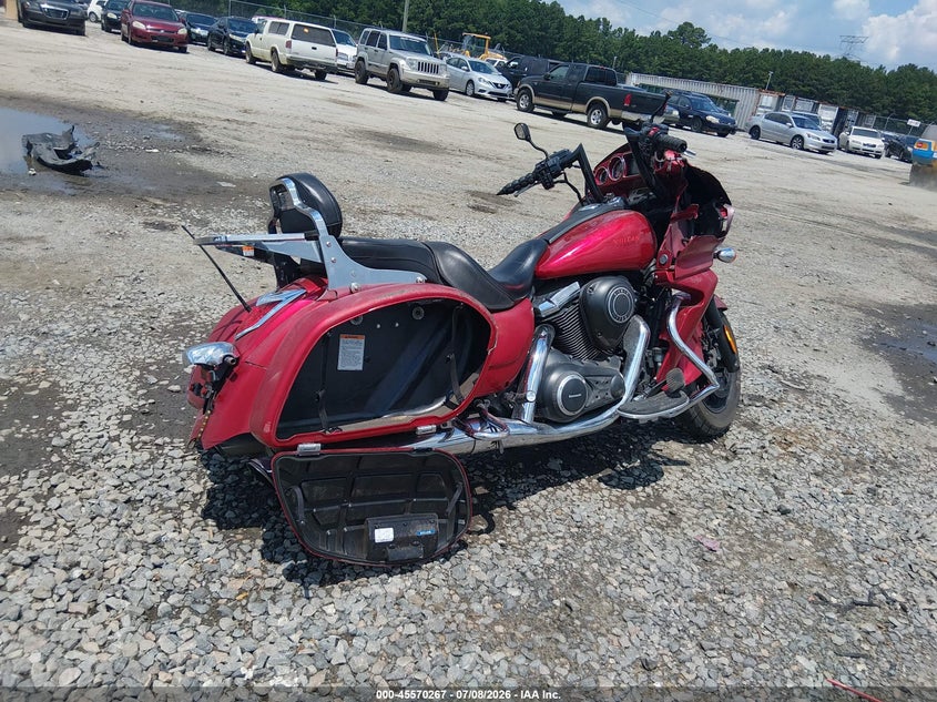 2011 Kawasaki Vn1700 VIN JKBVNRJ1XBA000383 IAAI salvage auction — RIGHT FRONT, Salvage (Georgia), sold $750 on 2026-09-13 (photo 4)