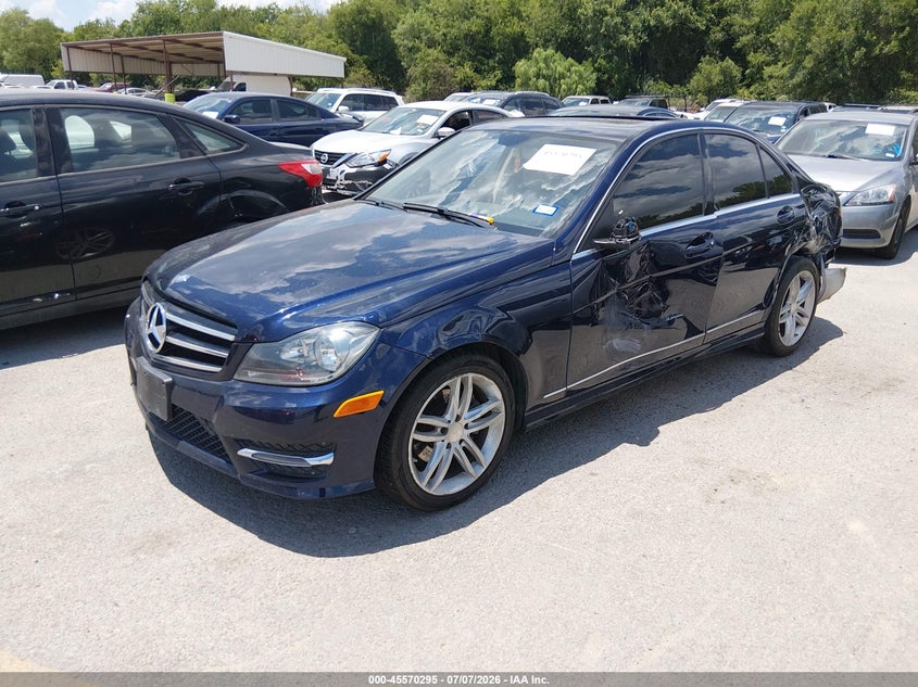 2014 Mercedes-benz C-klasse VIN WDDGF4HB2EG229861 IAAI salvage auction — NORMAL WEAR, Original (Texas), sold $600 on 2026-07-29 (photo 2)