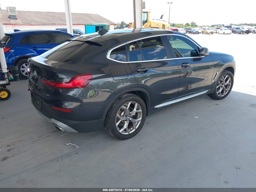 2022 BMW X4 VIN 5UX33DT05N9H43409 IAAI salvage auction — LEFT SIDE, Rebuildable (Florida), sold $25 on 2026-07-29 (photo 4)
