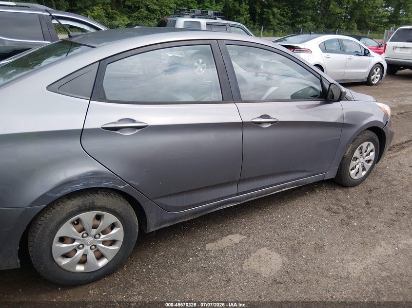 2015 Hyundai Accent VIN KMHCT4AE4FU792382 IAAI salvage auction — NORMAL WEAR, Clear (Maryland), sold $750 on 2026-07-29 (photo 6)