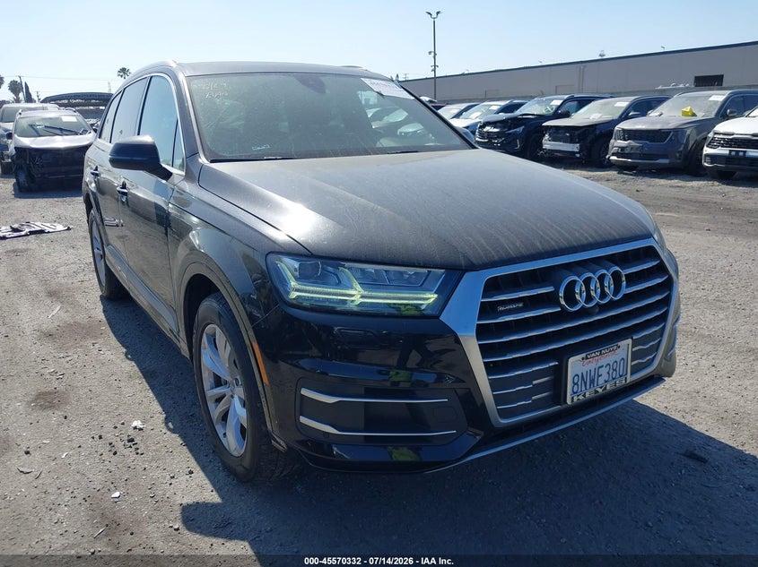 2019 Audi Q7 VIN WA1AHAF72KD045406 IAAI salvage auction — REAR END, Salvage Title, sold $11,100 on 2026-08-21 (photo 1)