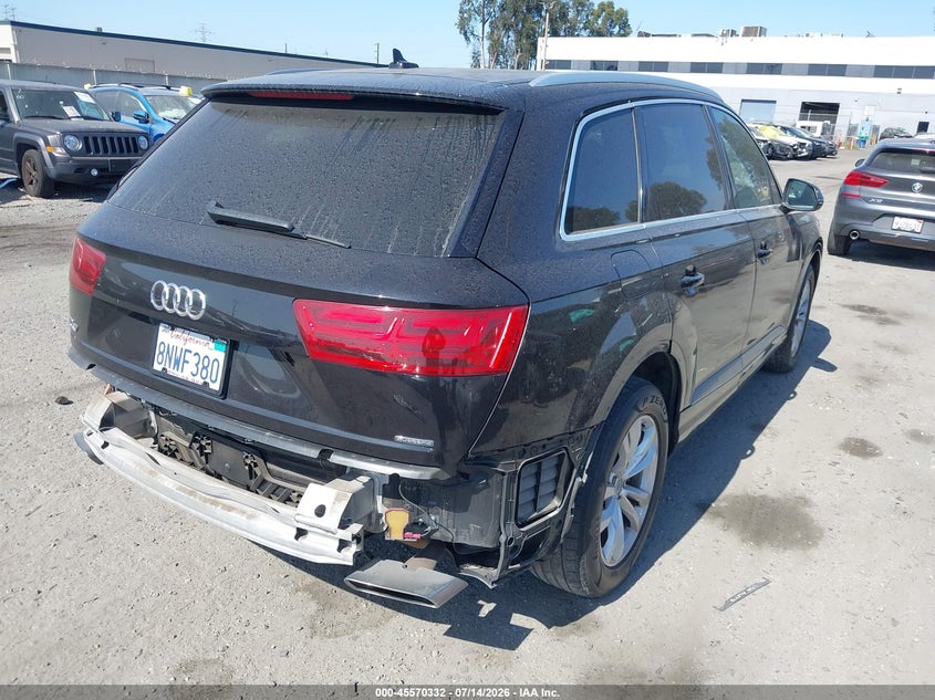 2019 Audi Q7 VIN WA1AHAF72KD045406 IAAI salvage auction — REAR END, Salvage Title, sold $11,100 on 2026-08-21 (photo 4)