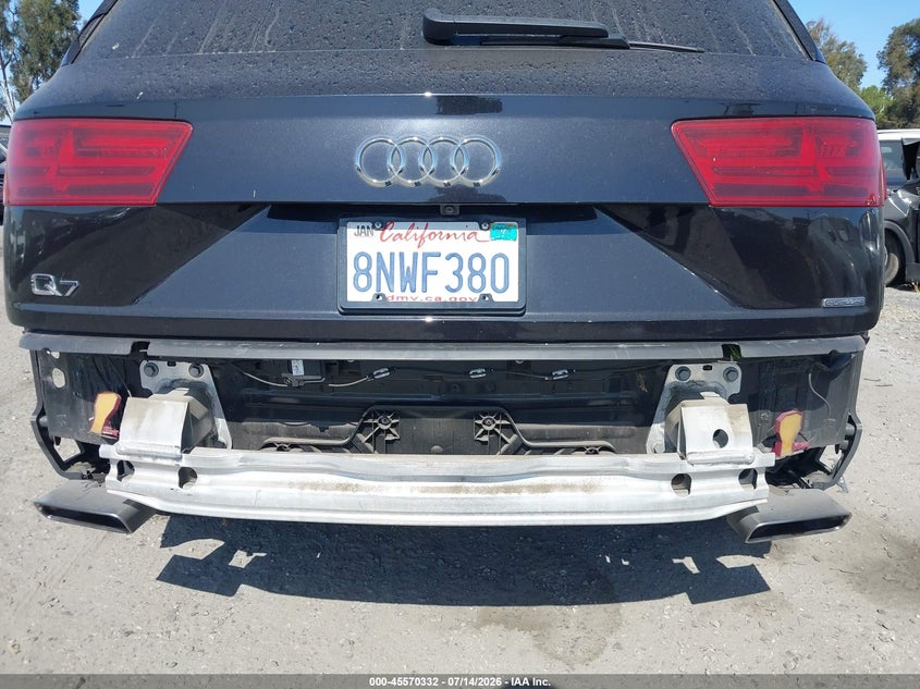 2019 Audi Q7 VIN WA1AHAF72KD045406 IAAI salvage auction — REAR END, Salvage Title, sold $11,100 on 2026-08-21 (photo 6)