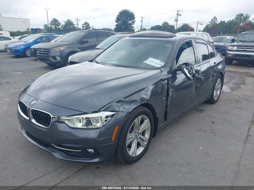 2016 BMW 3er VIN WBA8E9C55GK647277 IAAI salvage auction — LEFT SIDE, Salvage (North Carolina), sold $2,400 on 2026-07-29 (photo 2)