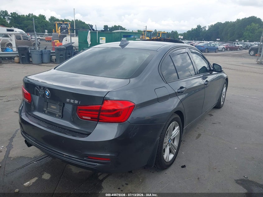 2016 BMW 3er VIN WBA8E9C55GK647277 IAAI salvage auction — LEFT SIDE, Salvage (North Carolina), sold $2,400 on 2026-07-29 (photo 4)