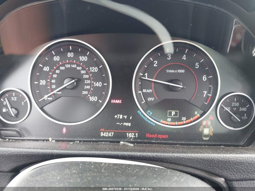 2016 BMW 3er VIN WBA8E9C55GK647277 IAAI salvage auction — LEFT SIDE, Salvage (North Carolina), sold $2,400 on 2026-07-29 (photo 7)
