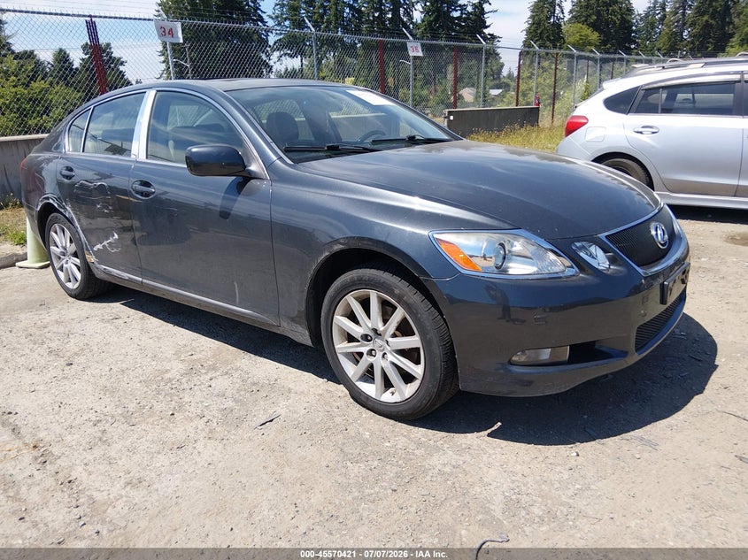2006 Lexus Gs 300 VIN JTHCH96S660012812 IAAI salvage auction — NORMAL WEAR, Clear (Washington), sold $1,075 on 2026-07-15 (photo 1)