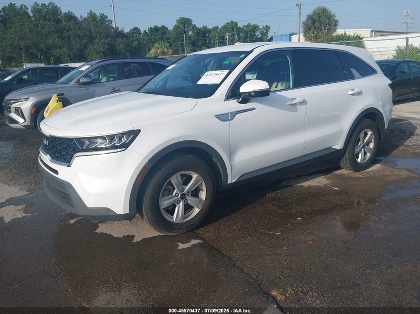 2022 Kia Sorento VIN 5XYRG4LC1NG123842 IAAI salvage auction — SIDE, Rebuildable (Florida), sold $5,200 on 2026-07-17 (photo 2)