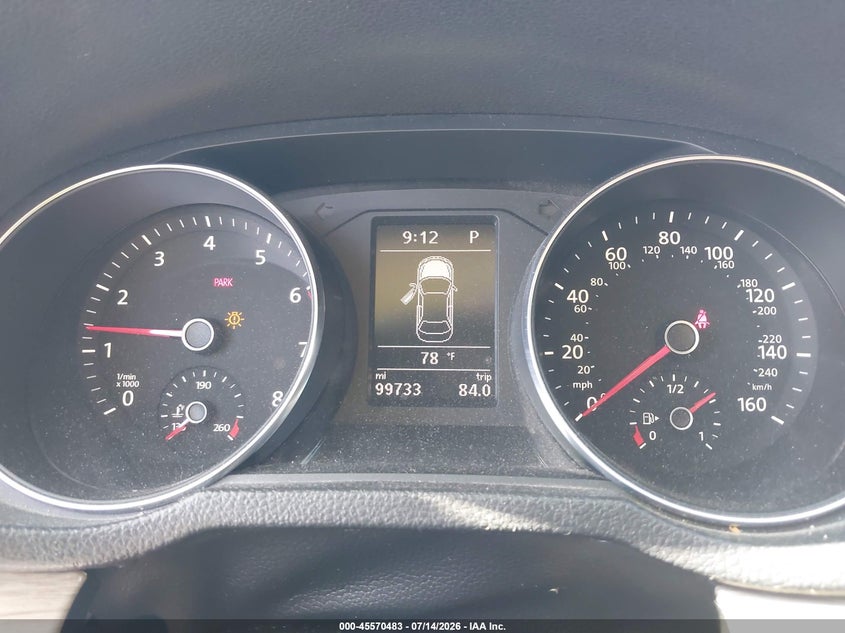 2016 Volkswagen Passat VIN 1VWBT7A30GC069603 IAAI salvage auction — RIGHT FRONT, Salvage Title, sold $975 on 2026-07-29 (photo 7)