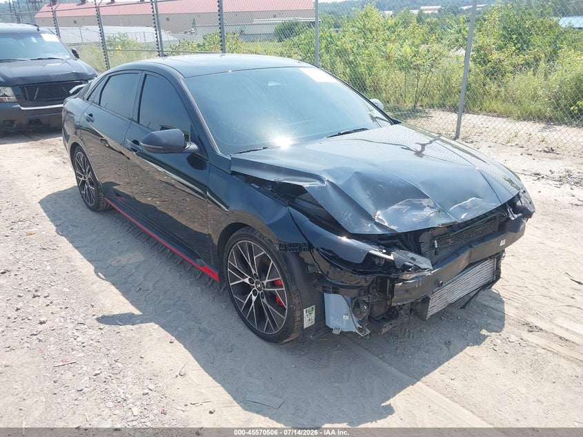 2023 Hyundai Elantra n VIN KMHLW4AK8PU009305 IAAI salvage auction — RIGHT FRONT, Salvage (Pennsylvania), sold $3,550 on 2026-07-28 (photo 1)