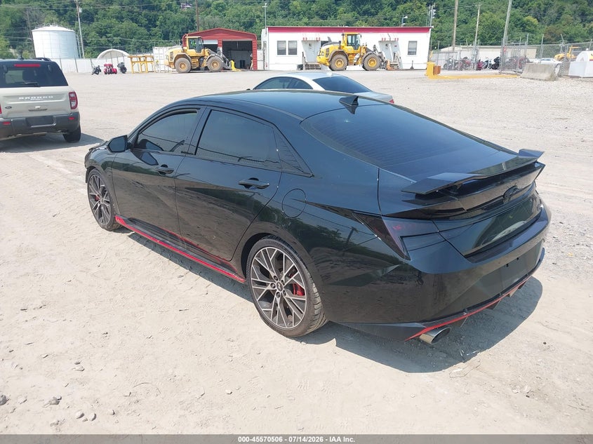 2023 Hyundai Elantra n VIN KMHLW4AK8PU009305 IAAI salvage auction — RIGHT FRONT, Salvage (Pennsylvania), sold $3,550 on 2026-07-28 (photo 3)