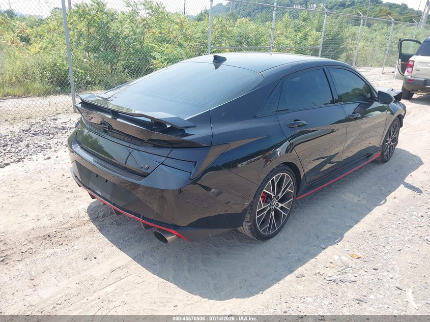 2023 Hyundai Elantra n VIN KMHLW4AK8PU009305 IAAI salvage auction — RIGHT FRONT, Salvage (Pennsylvania), sold $3,550 on 2026-07-28 (photo 4)