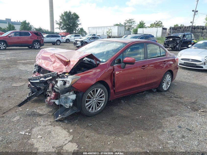 2016 Subaru Impreza VIN JF1GJAF65GH008822 IAAI salvage auction — FRONT END, Salvage (Pennsylvania), sold $400 on 2026-07-31 (photo 2)