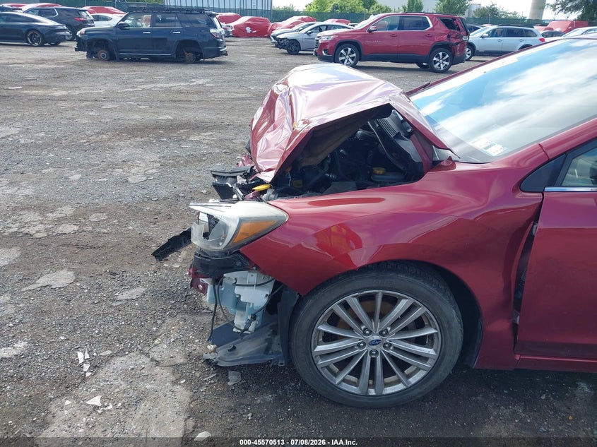 2016 Subaru Impreza VIN JF1GJAF65GH008822 IAAI salvage auction — FRONT END, Salvage (Pennsylvania), sold $400 on 2026-07-31 (photo 6)