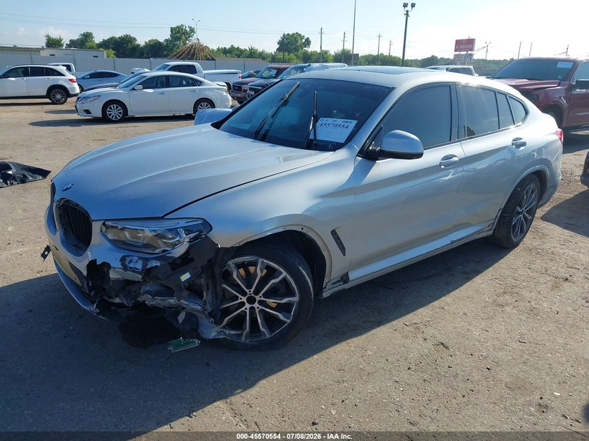 2019 BMW X4 VIN 5UXUJ3C55KLA58437 IAAI salvage auction — FRONT END, Wait Title, sold $7,975 on 2026-08-19 (photo 2)