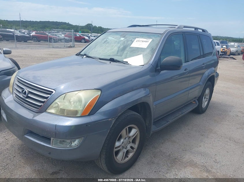 2003 Lexus Gx 470 VIN JTJBT20X430007494 IAAI salvage auction — NORMAL WEAR, Clear - Public Restricted (Oklahoma), sold $25 on 2026-07-21 (photo 2)