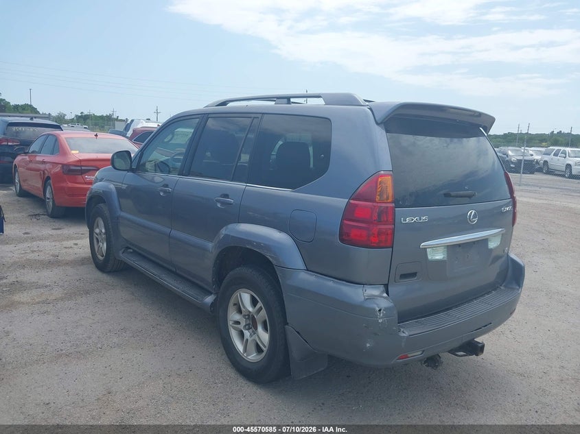 2003 Lexus Gx 470 VIN JTJBT20X430007494 IAAI salvage auction — NORMAL WEAR, Clear - Public Restricted (Oklahoma), sold $25 on 2026-07-21 (photo 3)