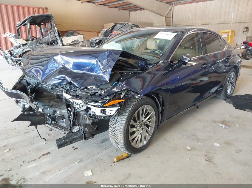 2022 Lexus ES VIN 58AFA1C14NU019057 IAAI salvage auction — FRONT END, Salvage (Tennessee), sold $7,600 on 2026-08-26 (photo 2)